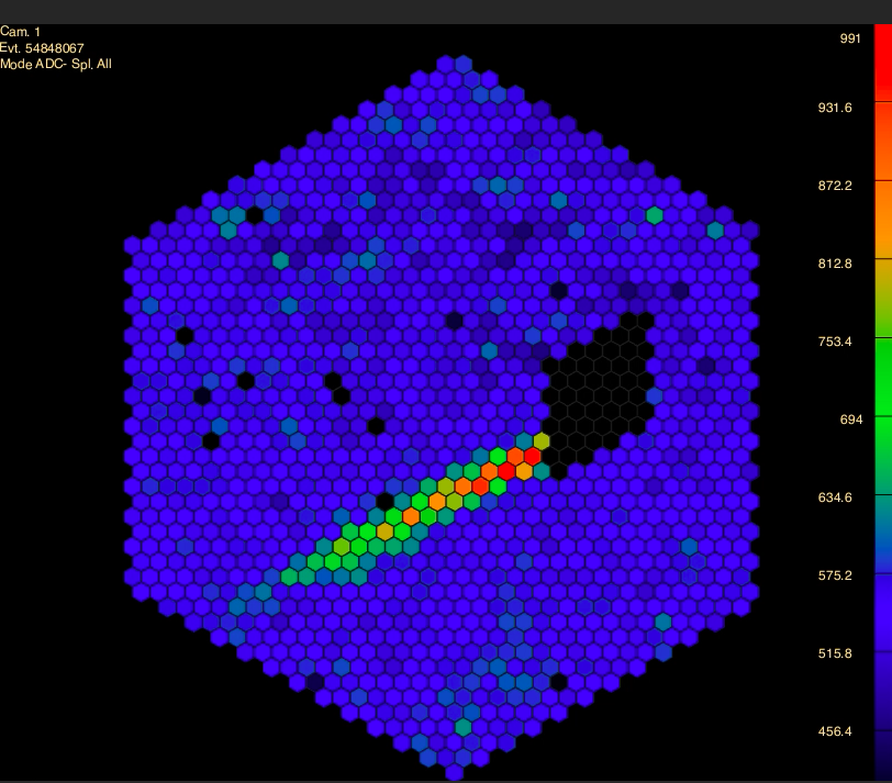 Camera image of the SST-1M first detected gamma-ray